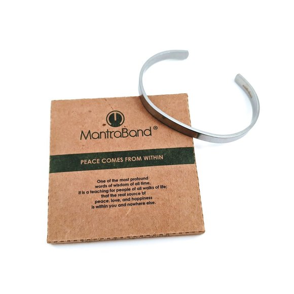Peace Comes From Within Unisex Mantraband Bracelet - Picture 4 of 9